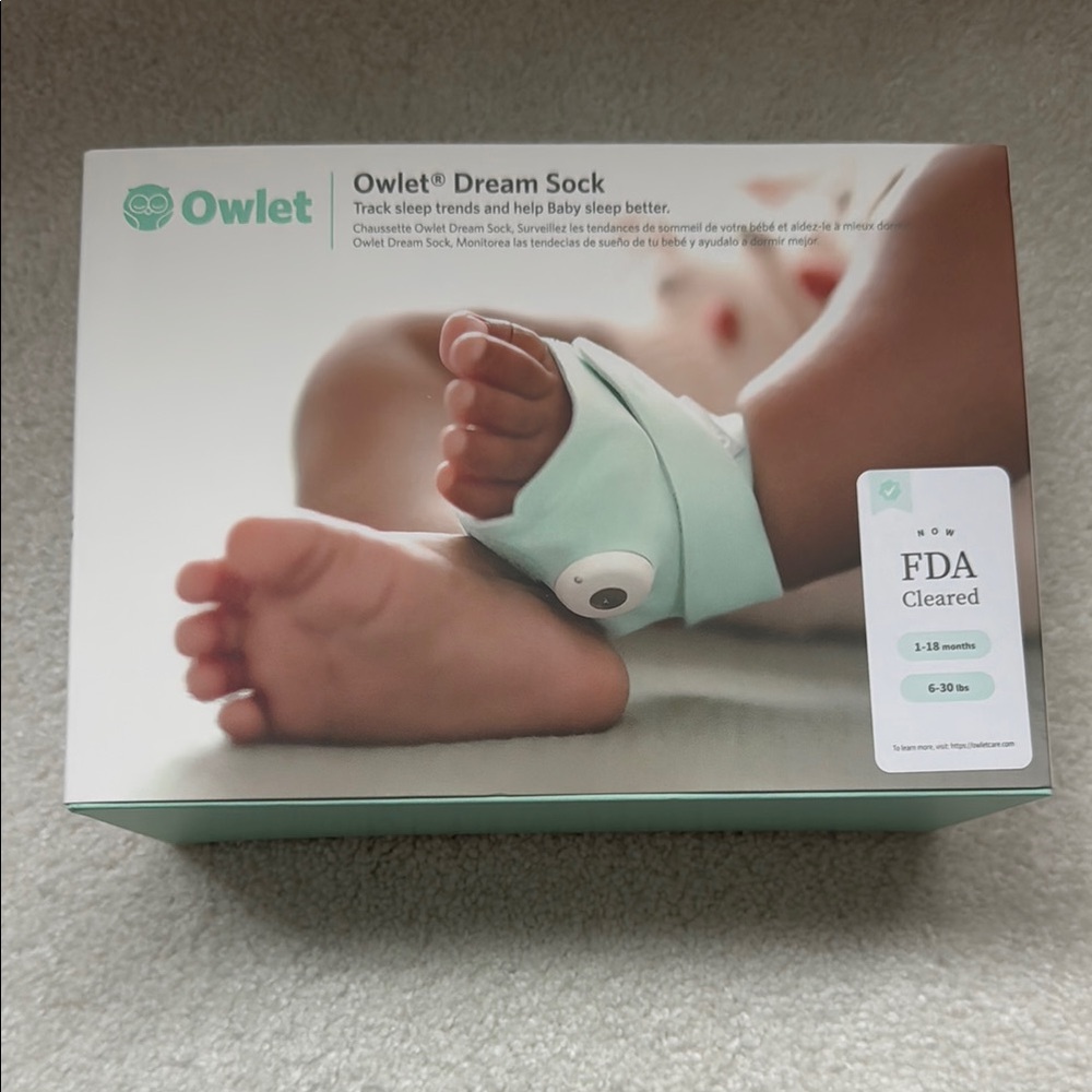 Owlet Dream Sock in Mint Green